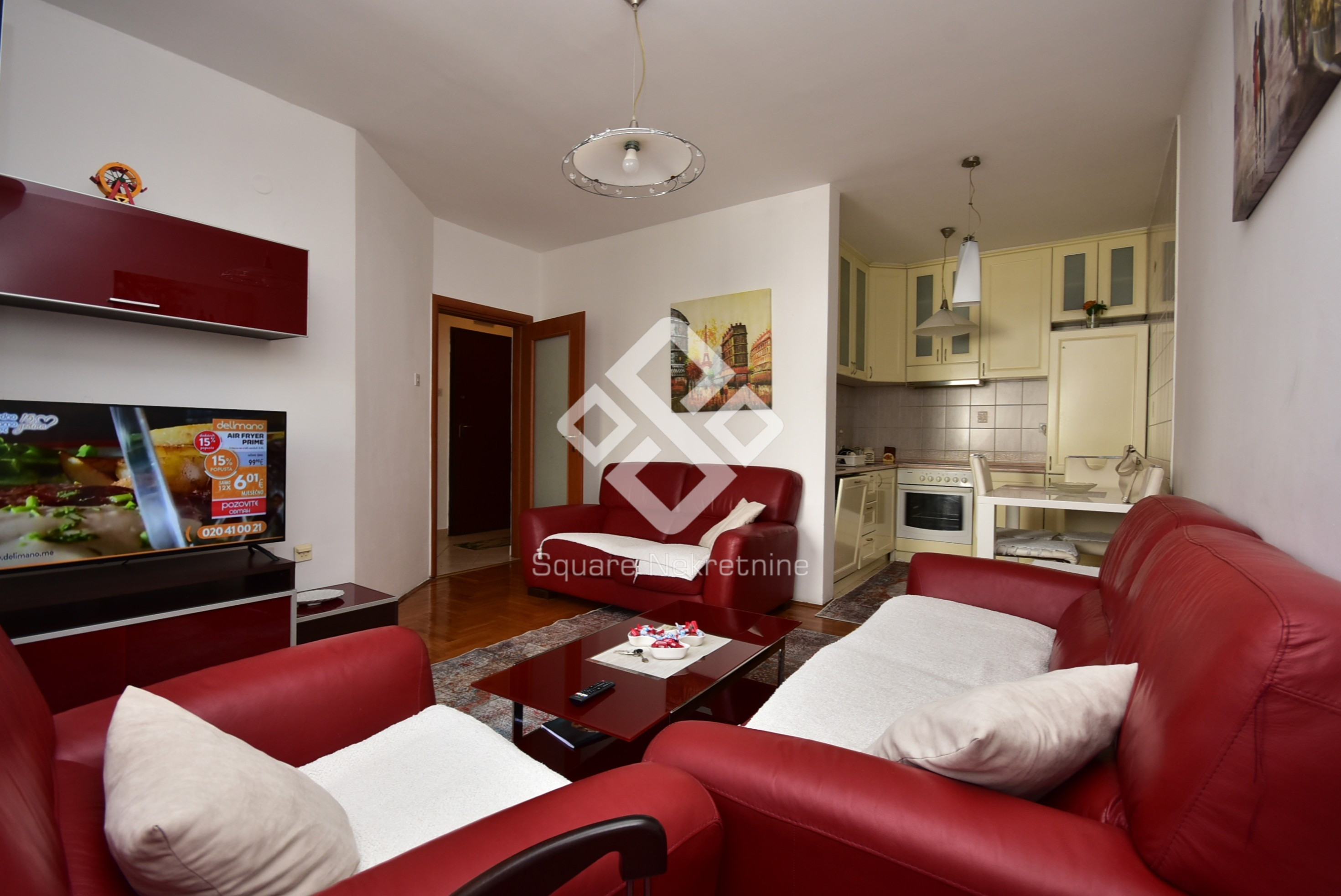 Dvosoban stan 60m2, namjesten, Preko Morace